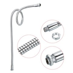 23.6″ Universal Gooseneck Hose M10/M8 Fine Thread 8mm Bendable Flexible Arm Tube