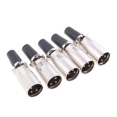 5 Pieces XLR Male Connector