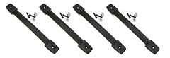 (4 PACK) PROCRAFT SH-10-BK Black Steel Reinforced Strap Handle for Case/Amp/Cab