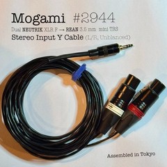 Mogami 2944 1/4″ or 3.5mm TRS Stereo to Dual XLR Male Breakout Neutrik Rean