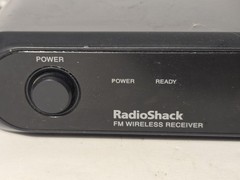 Vintage RadioShack FM Wireless Microphone Receiver 32-1257 Black W Power Adapter