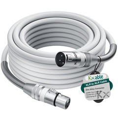 Kxable XLR Microphone Cable 15 FT, XLR Male to Female Balanced Mic Cable, 3-Pin