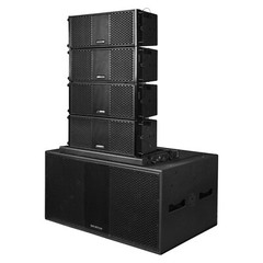 Sound Town Passive Line Array Dual 18″ Sub, 4 Dual 8″ PA, Adpt ZETHUS-218S208X4
