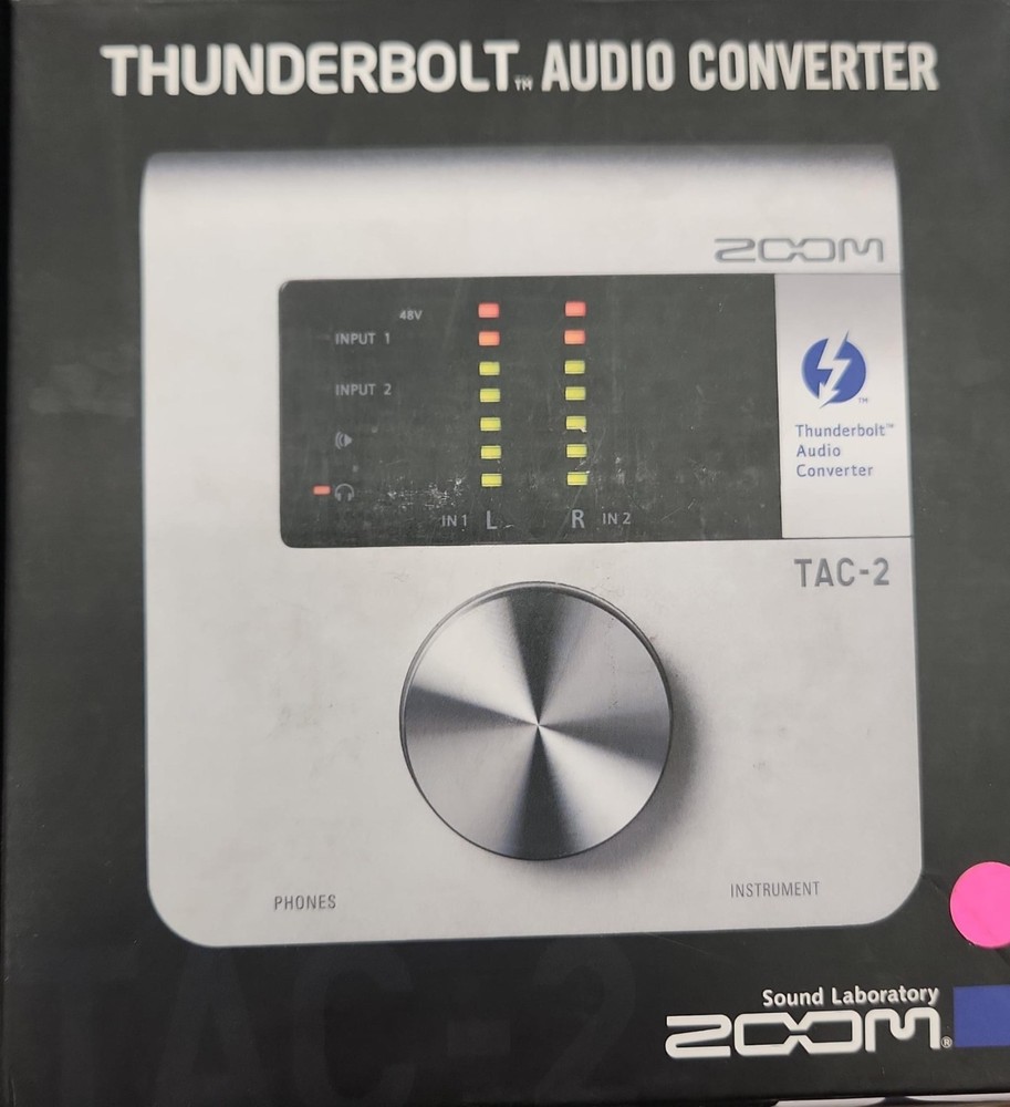 Zoom Tac-2 Audio Converter Thunderbolt Audio Converter Open box