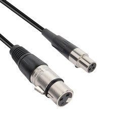 MEIRIYFA Mini XLR Microphone Cable, 3Pin to 3Pin for BMPCC 4K Camera, Video Assi