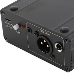 Microphone Preamp High Gain 48V Power XLR Output Mic Preamplifier For