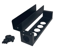 PROCRAFT PB1A-1X4X-BK Steel Project Box 8″ x 1-7/8″ x 1 5/8″ w/ 5 „D“ Punches