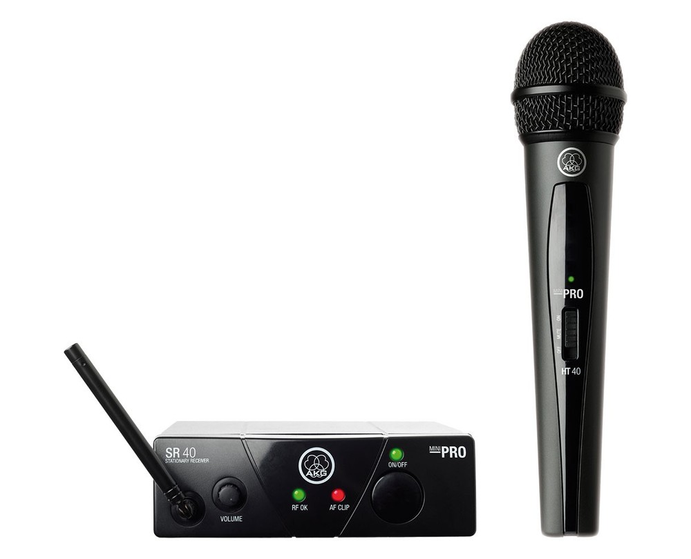 AKG WMS40 Mini Vocal Set (Band US25-B) Wireless Handheld Microphone Mic System