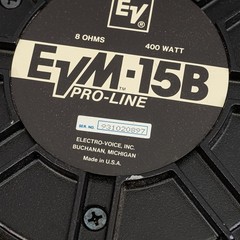 Electro-Voice EVM-15B Proline 15″ Speaker 400W 8 Ohm EV Driver