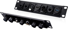 10 Inch 1U Rack Panel with D-Series Connectors for Audio and Video Systems