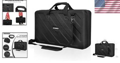 Versatile Black DJ Controller Case with Carry Handle and Smooth Zipper Closure