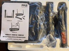 Pyle PDWM2135 Wireless Microphone System w/ Two Handheld Mic **See Details**