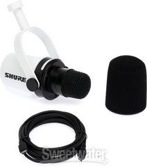 Shure MV7+ Hybrid Podcast Microphone – White