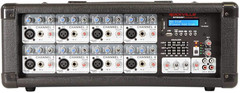RPM80BT 2400W Powered 8 Channel Mixer/Amplifier W/Bluetooth/Eq/Effects