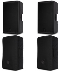 2x RCF ART 932-A 12″ Active Speaker 2-Way 2100W + 2x RCF CVR ART 912 (MINT)