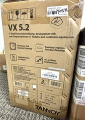2 Tannoy VX 5.2 Dual-Concentric 520W Full-Range 5″ Passive Loudspeaker white