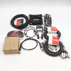 Assorted Audio/DMX Equipment Hosa, Pangea, Pearstone, Logitech & More Lot of 10