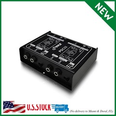 PYLE-PRO Premium Direct Injection Audio Box – Passive DI Unit Hum Eliminator w/
