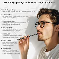 Vocal Trainer Singing Straw Training Healing Aid Tool Sing Improves Breath Voice