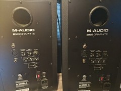 pair of M-Audio BX8 Graphite 50/60Hz 150W Speakers