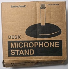 Radio Shack Desk Table Top Cast Iron Podium Microphone Stand 33-370A With Box