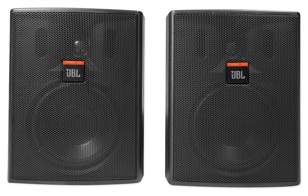 Pair JBL Pro CONTROL 25AV 5.25″ 60 Watt 70v Indoor/Outdoor Commercial Speakers
