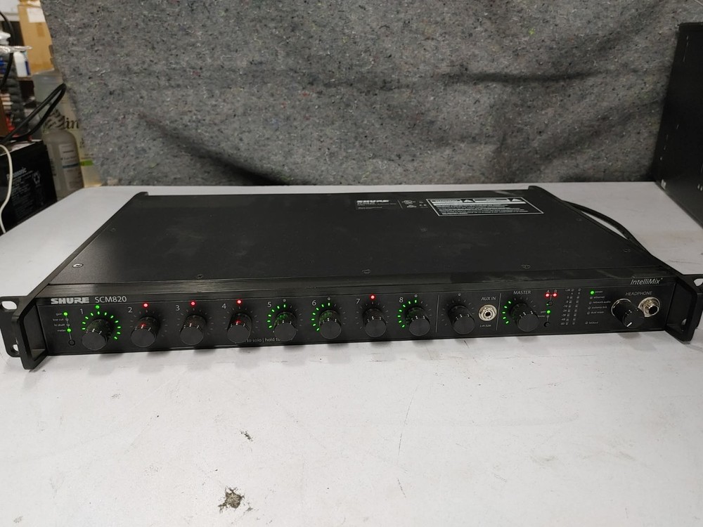 Shure SCM820 8‑Channel Digital IntelliMix Automatic Mixer