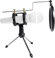 Microphone Stand, Desktop Tripod, Adjustable Shock Mount, Pop Filter