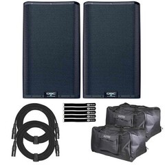 QSC K12.2 K2 12″ 2-Way 2000W Powered Active Loudspeakers w Bags