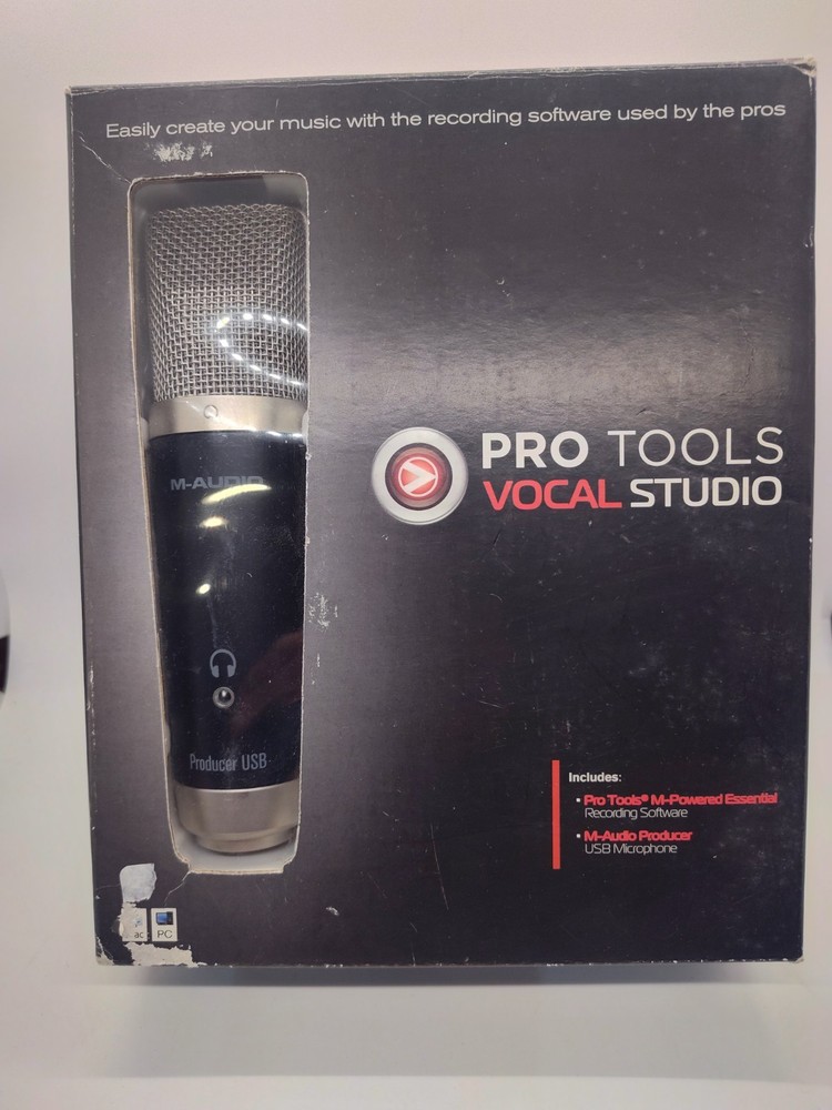 M-Audio Pro Tools Vocal Studio Software And Microphone. Untested