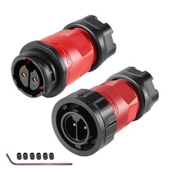 YM-20 2 PIN Screw Lock Waterproof Connector IP68 Circular 2-Pin Screw-Assembly