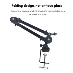 Portable Microphone Boom Stand Metal Microphone Holder Arm Support up to 2KG