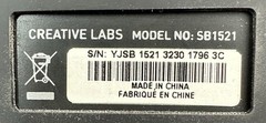 Creative Labs Sound Blaster Control Pod ( Model SB1521 ) W/ Cables — Untested
