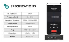 Movo EDGE-UC-DUO Wireless Lavalier Microphone for USB Type C Smartphones