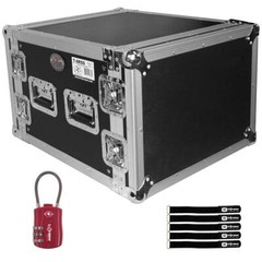 ProX T-8RSS 8U Space Amp Pro Audio DJ Rack Mount ATA Flight Case w TSA Lock i…