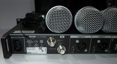 SHURE ULXD4Q-V50, 4 x ULXD2-V50 BETA87A & BETA87C Wireless Microphone & Receiver