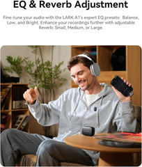 Lark A1 Wireless Microphone for Iphone 17/16/15 & Android, 48Khz/24-Bit