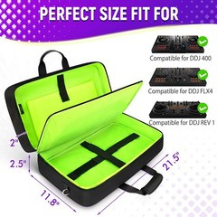 DJ Controller Case for DDJ-FLX4/ DJ 400/ DDJ-REV1, Padded DJ Controller Bag w…