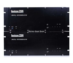 Lexicon 224 Digital Reverberator with Blue LARC 224X Remote Vintage Reverb as-is