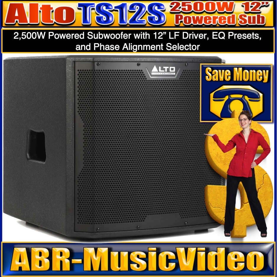 Alto Professional TS12S 12″ Powered Subwoofer/ 1 Year Manufacture Warranty