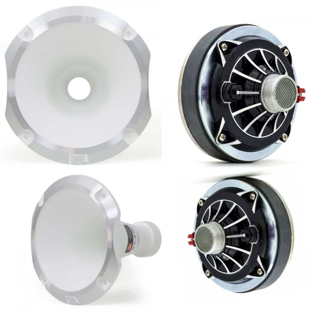 2x JBL D250-TRIO 1″ Screw Mont Phenolic Driver 400W + 2x HL11-25 Trio White