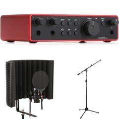 Focusrite Scarlett 2i2 4th Gen USB Audio Interface and sE Electronics X1 S