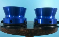Burlington Recording Pro Blue 1/4″ NAB Hub Adapters with Aluminum Trumpets(PAIR)