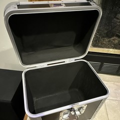 Eurolite Aluminum Carry Case Black/Silver w/ Carry Handle & Latch Closure
