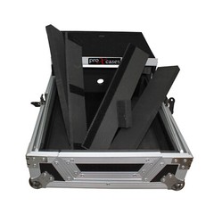 ATA DJ Road Universal Flight Case w/ Laptop for 12″ Mixers
