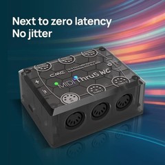 High-Precision MIDI Hub with USB-C Power – Lightweight for On-the-Go Musicians