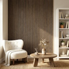 4 Pack Acoustic Wall Panels, 47″ x 24″ Wood Wall Panels, Walnut