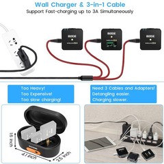 weishan USB C Charging Cable for Rode Wireless Go 2 / ii 4-feet, Black