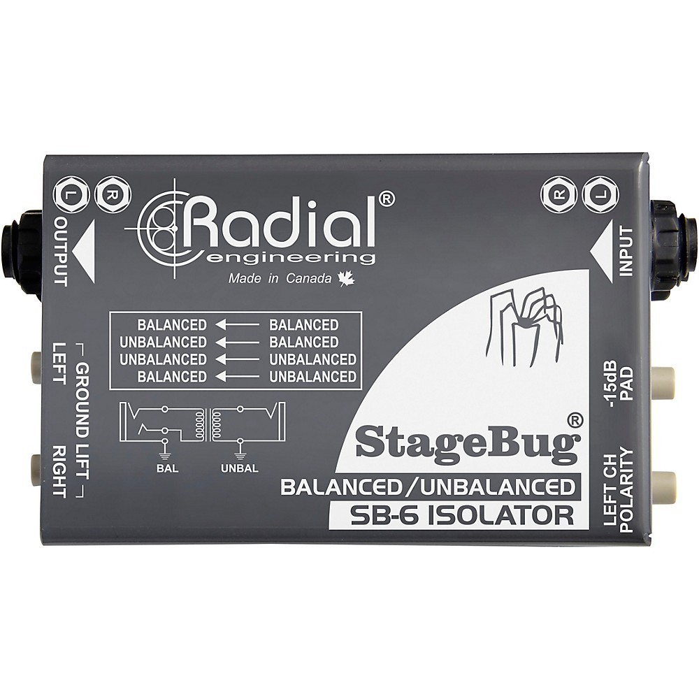 Radial Engineering StageBug SB6 Passive Stereo Line Isolator