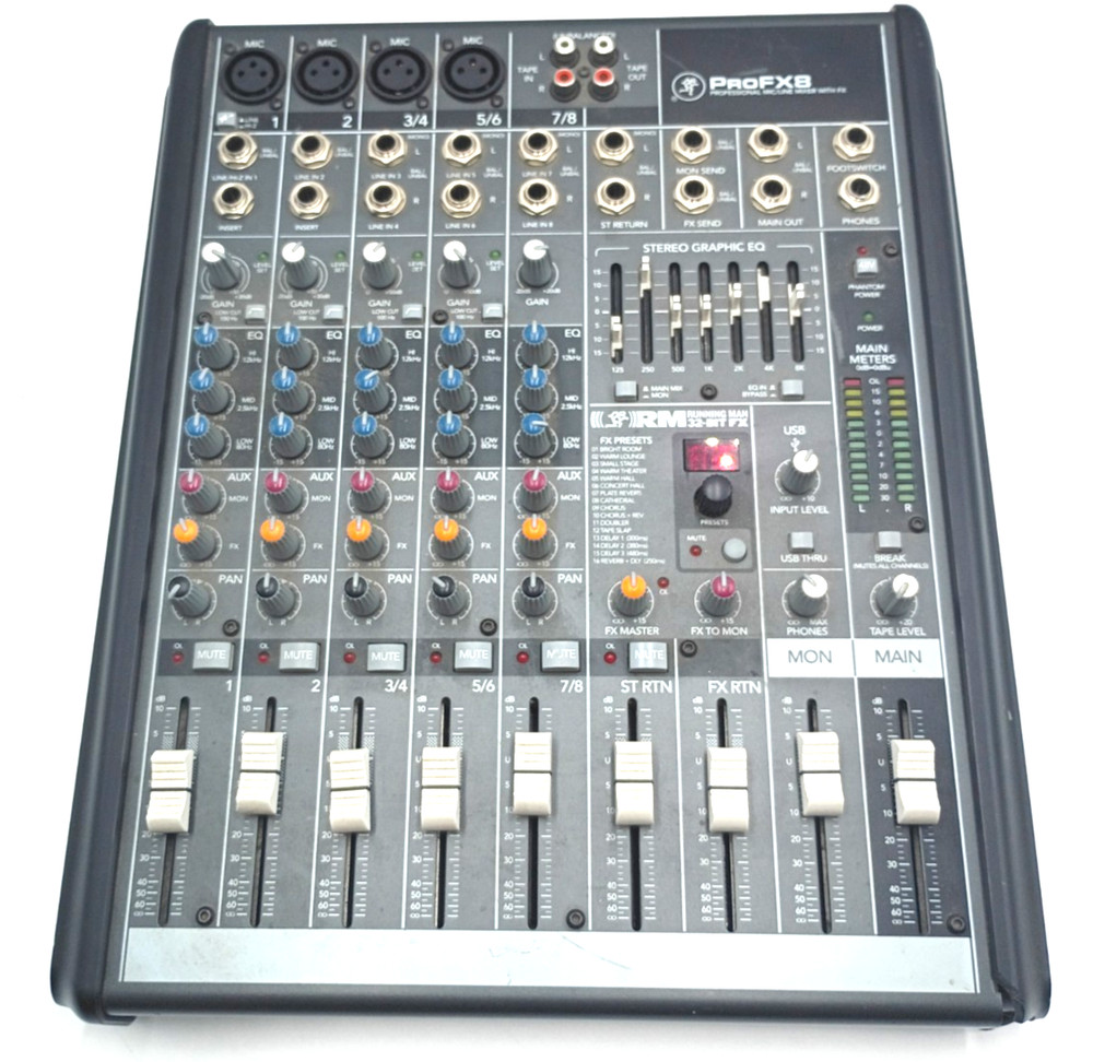 PROFX8 8-Channel Professional Effects Mixer W Power Cord, Slightly damaged